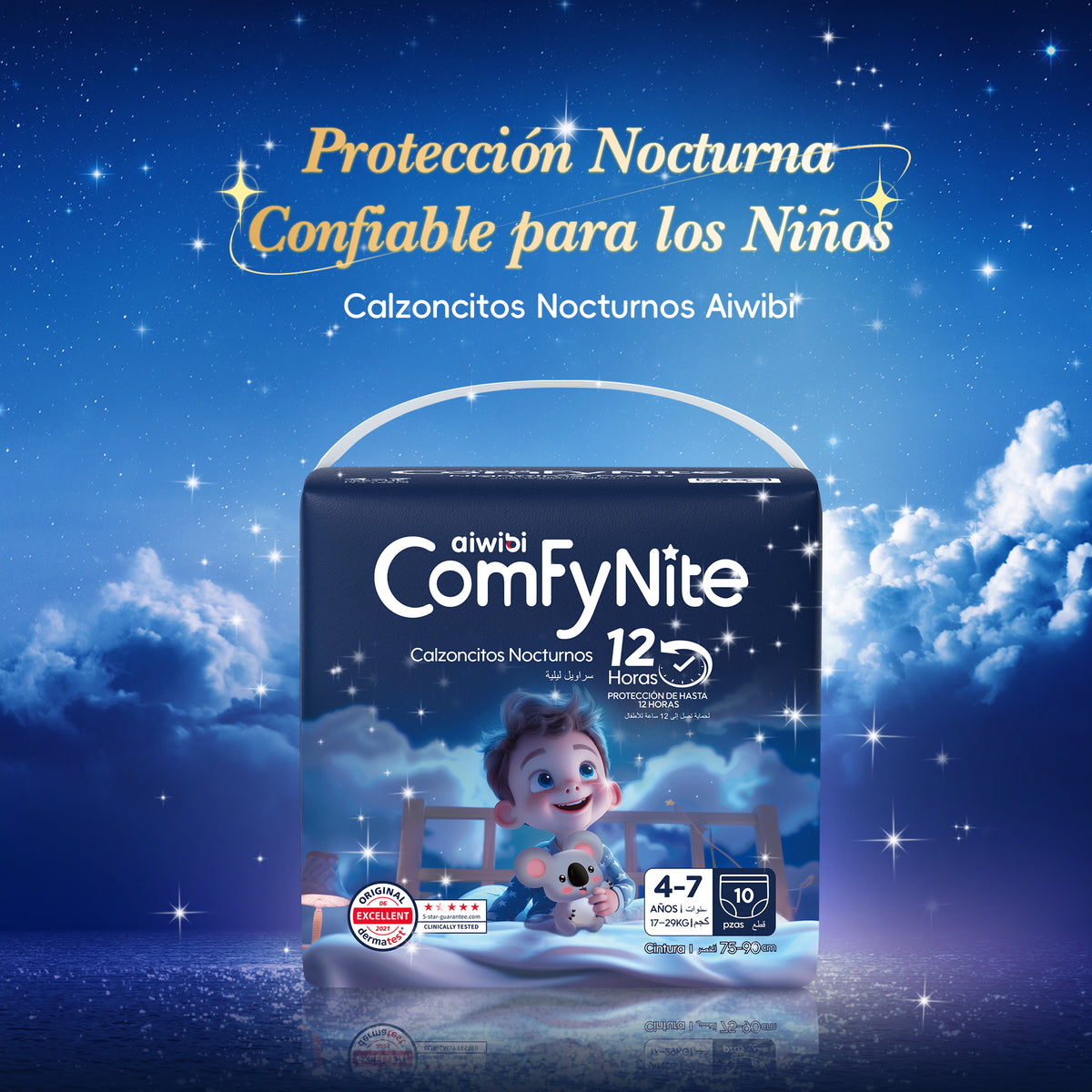 Calzoncitos Nocturnos para Niños Mayores Talla (S/M,L/XL) 3 Paquetes 30un.