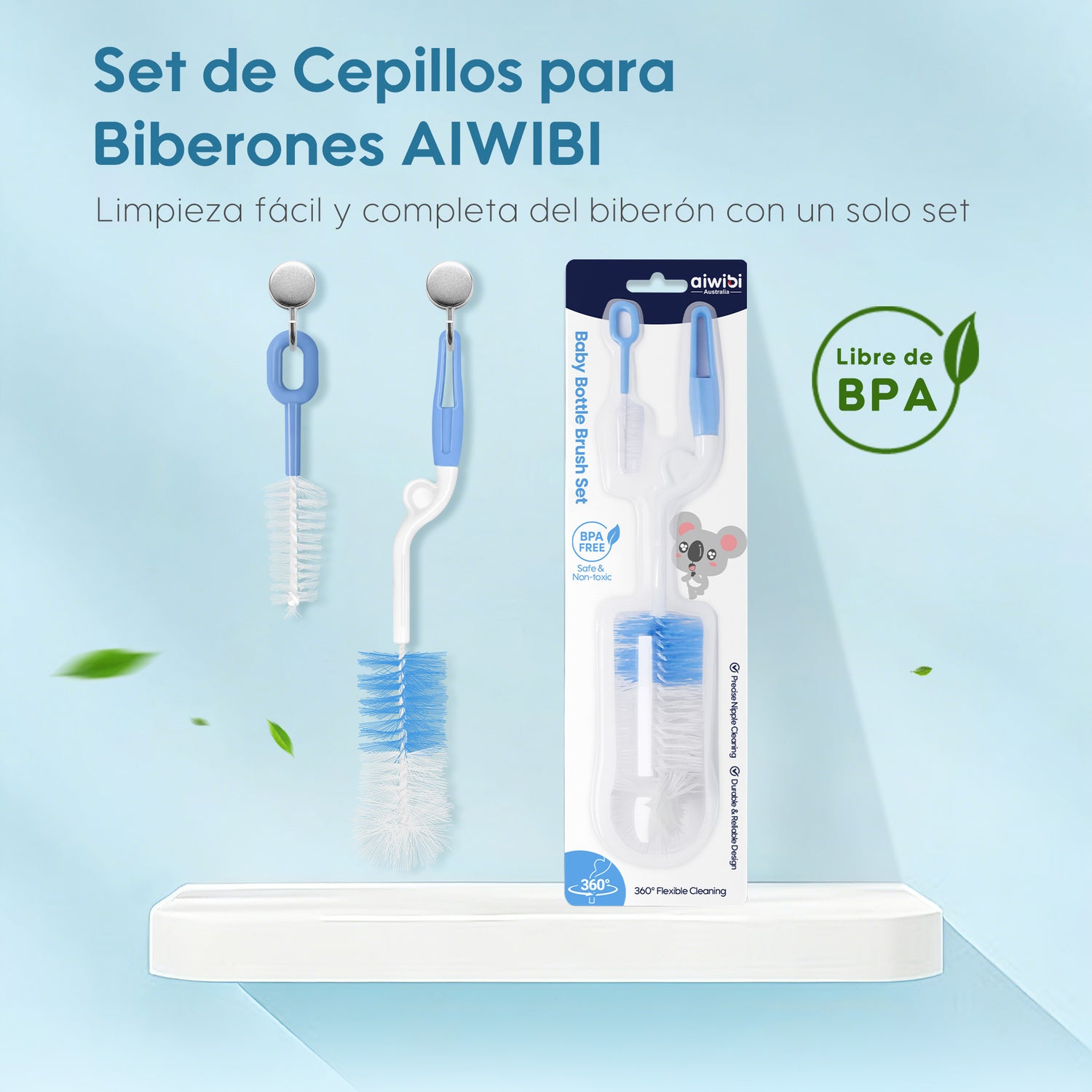 Cepillos para Biberones Aiwibi