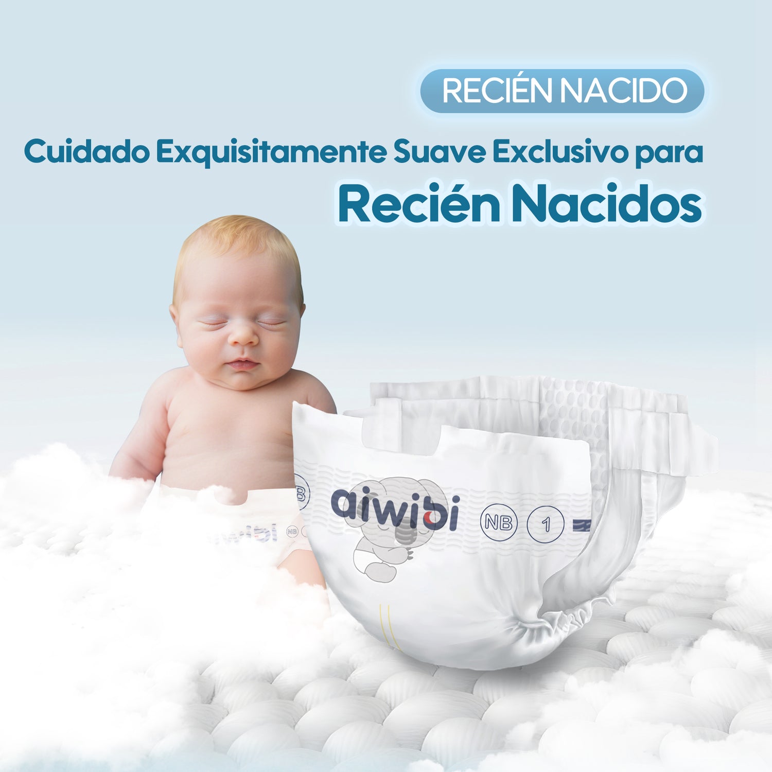 Pañales para Recién Nacido Talla (RN) 3 Paquetes 66un.