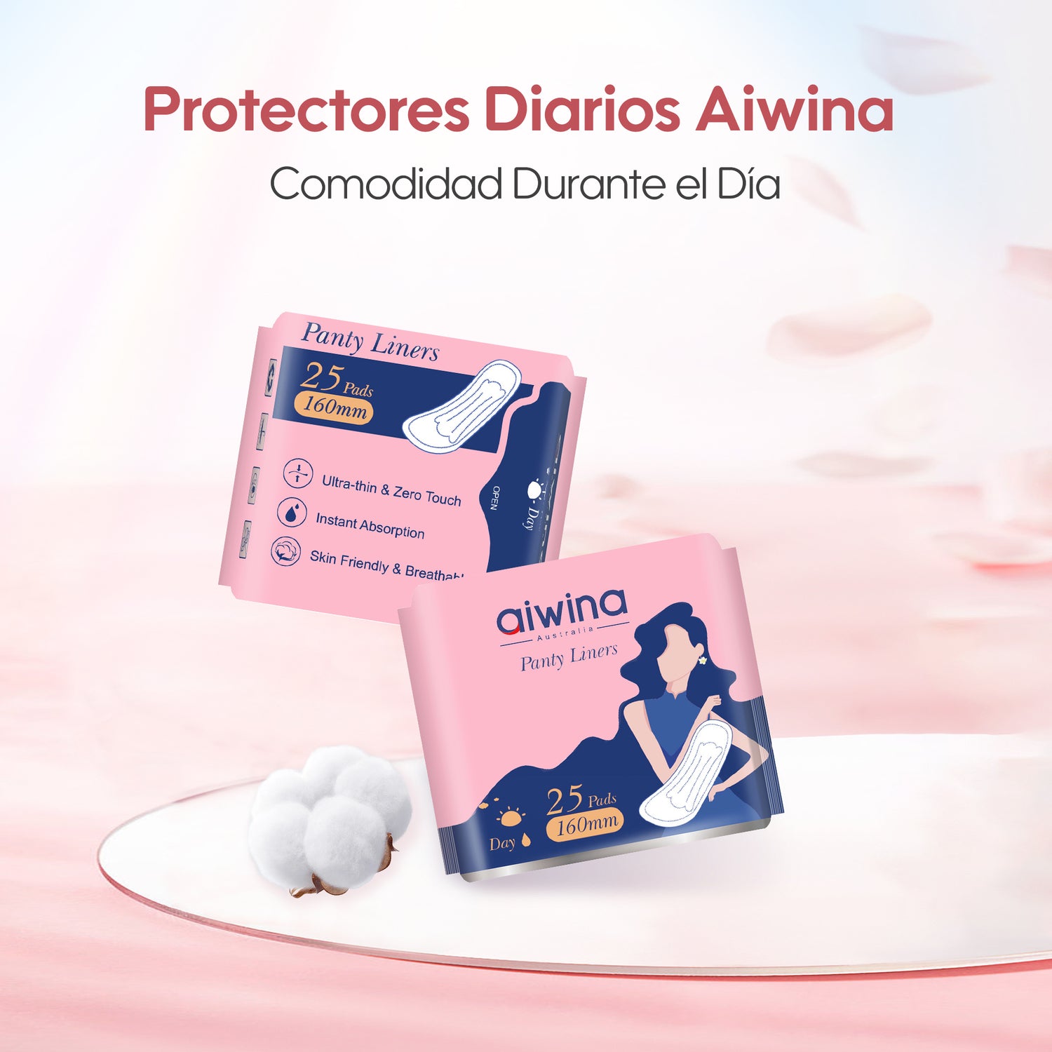 Protectores diarios súper suaves frescos 160 mm