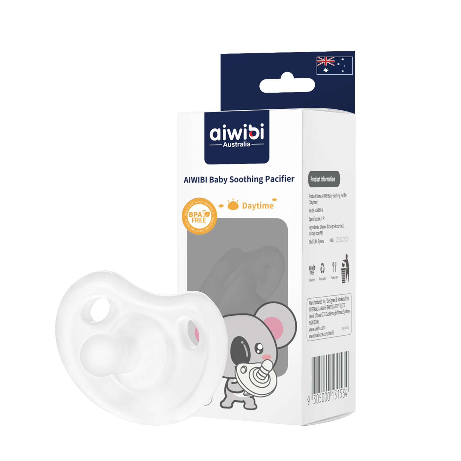 Chupete de Silicona Calmante (Día y Noche)