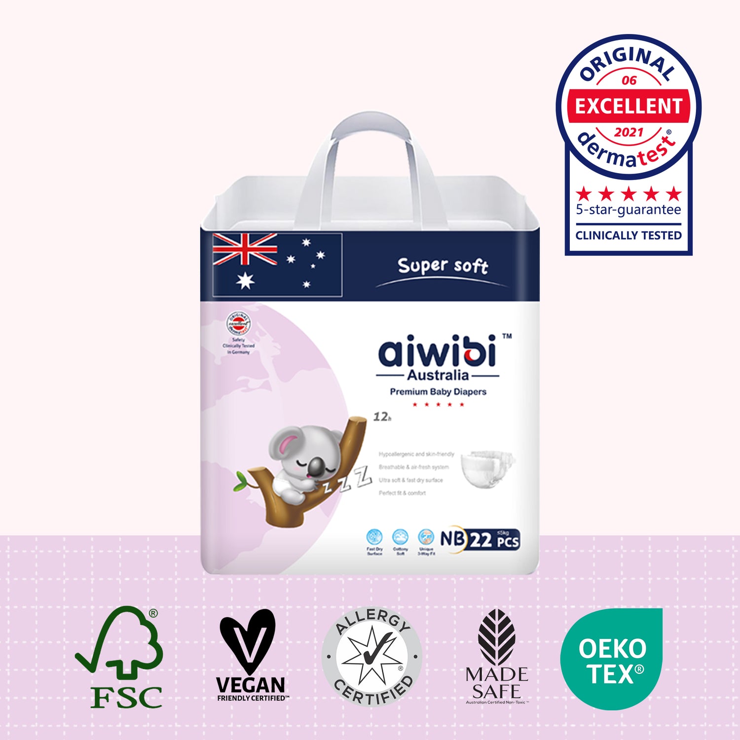 Pañales para Recién Nacido Talla (RN) Paquetes 22un.