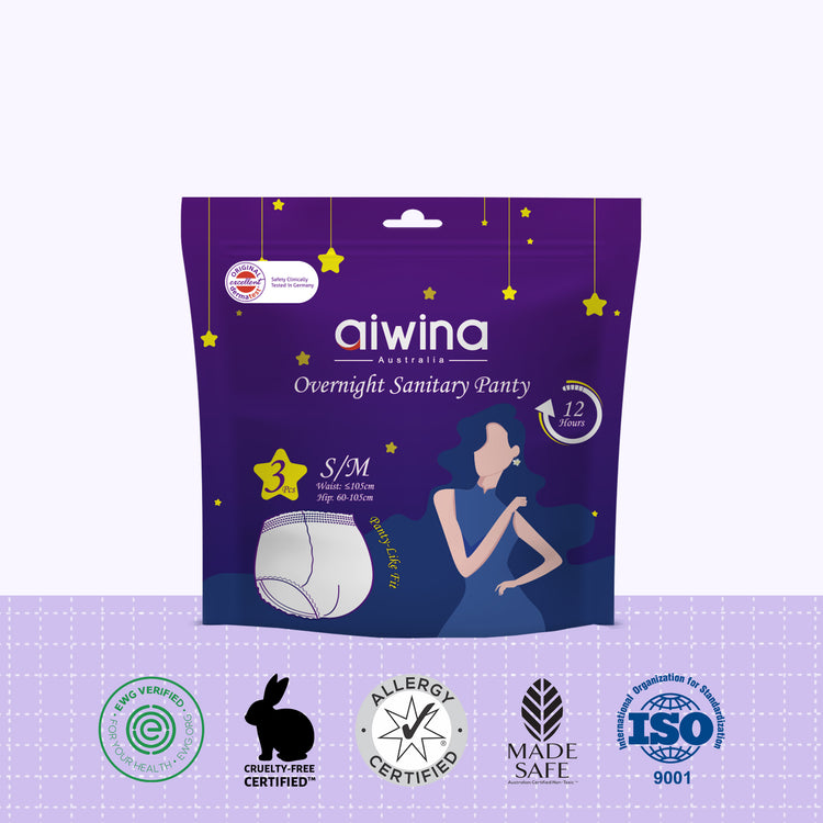 Panti sanitario nocturno talla S/M (3 uds)