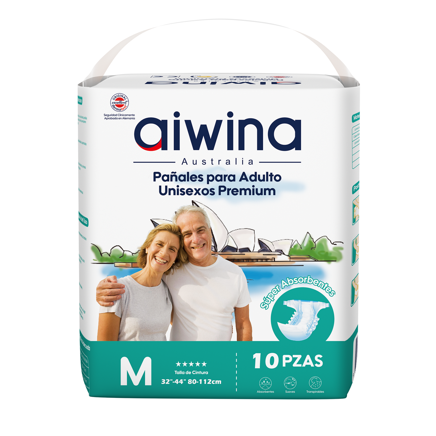 Pañales para Adultos Unisex Premium Talla (M,G,XG) 10un.