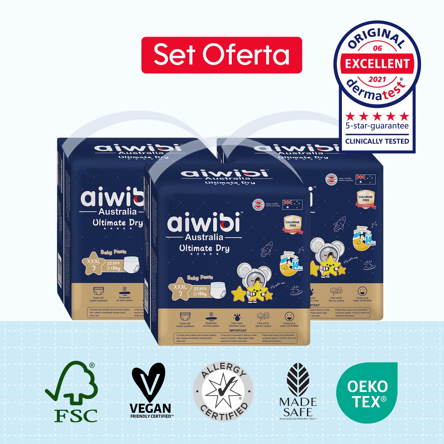 Calzoncitos para Bebé Ultimate Comfort 3 Paquetes Talla XXXL